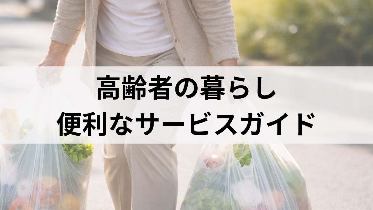 高齢者の一人暮らしが大変な方へ｜家事・買い物・見守りを楽にする便利サービス完全ガイド